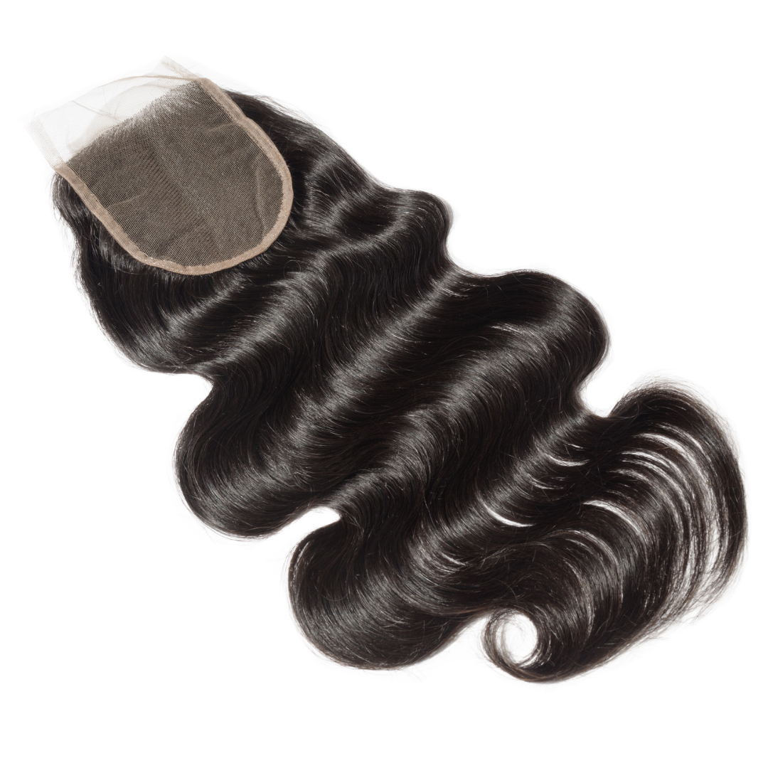 RAW INDIAN BODY WAVE LACE CLOSURES